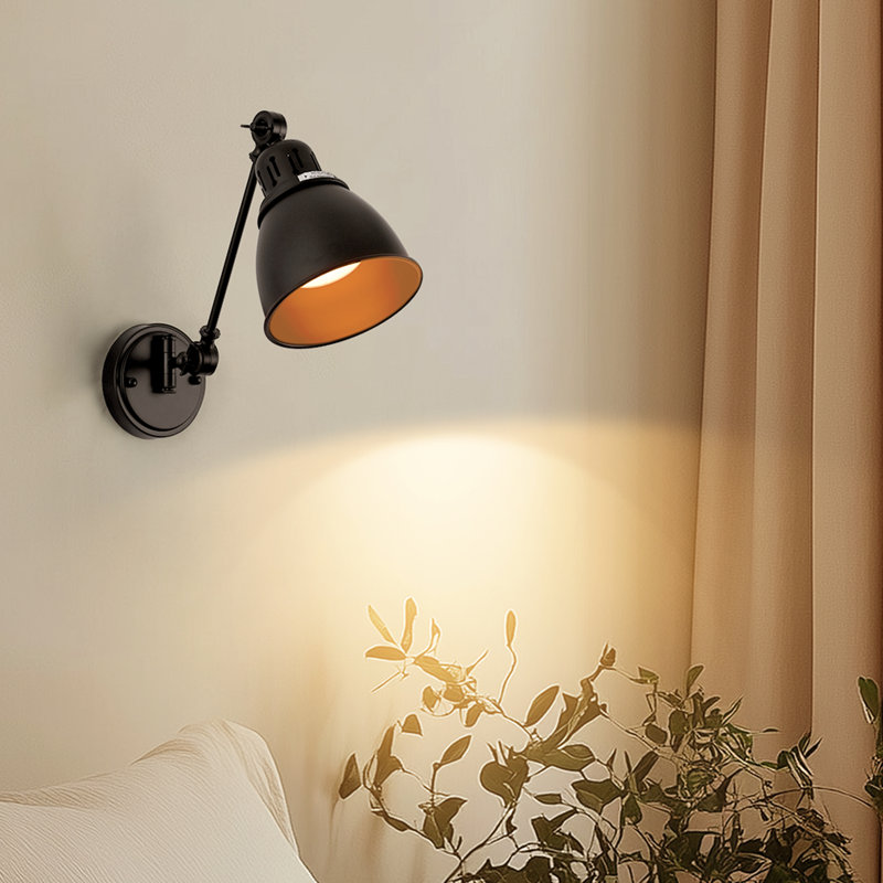 Industrial Swing Arm Wall Sconce 2-Pack