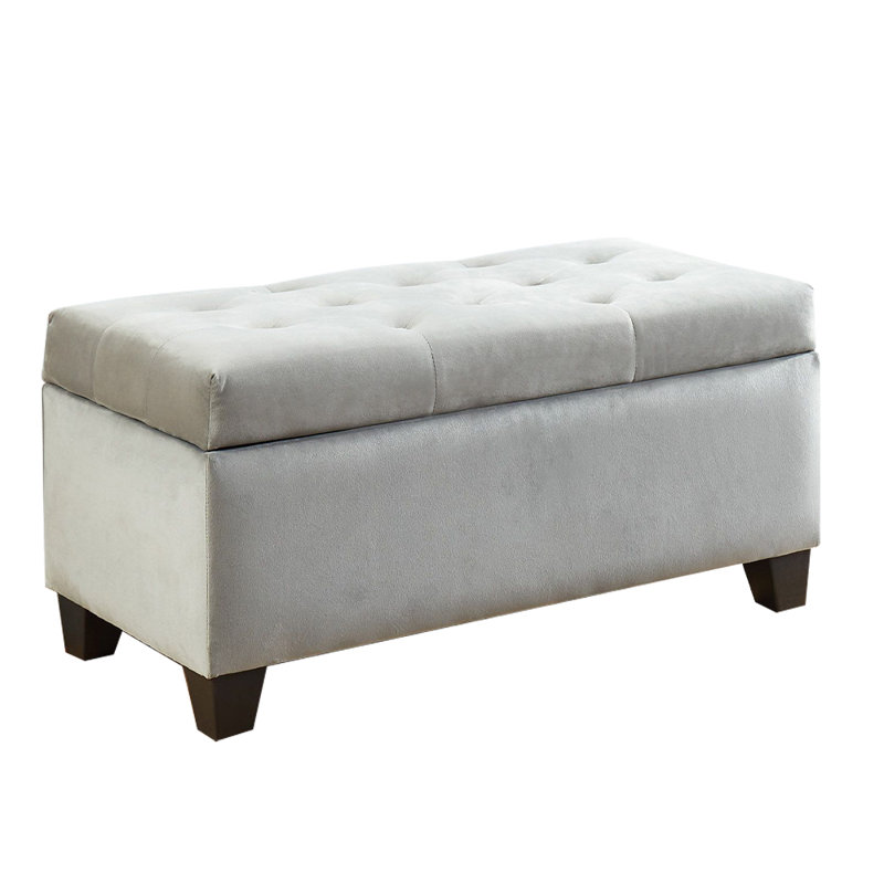 Lanpher Gray Storage Bench/ottoman