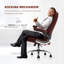 Fauteuil de direction en velours Mauitsby-1347298221