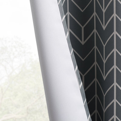 Polyester Chevron Blackout Curtain Panel - Basics by Wayfair™
