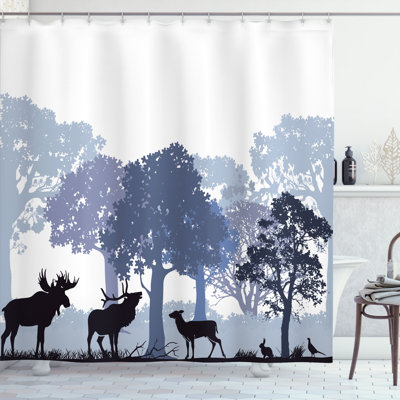 Archuleta Shower Curtain with Hooks Included