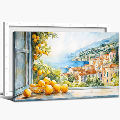 Art mural citron, photos de citron pour la cuisine, affiche d'art sur toile méditerranéen, œuvre d'art de cuisine de fruits italienne, impressions murales encadrées pour salle à manger maison 36 po x 48 po