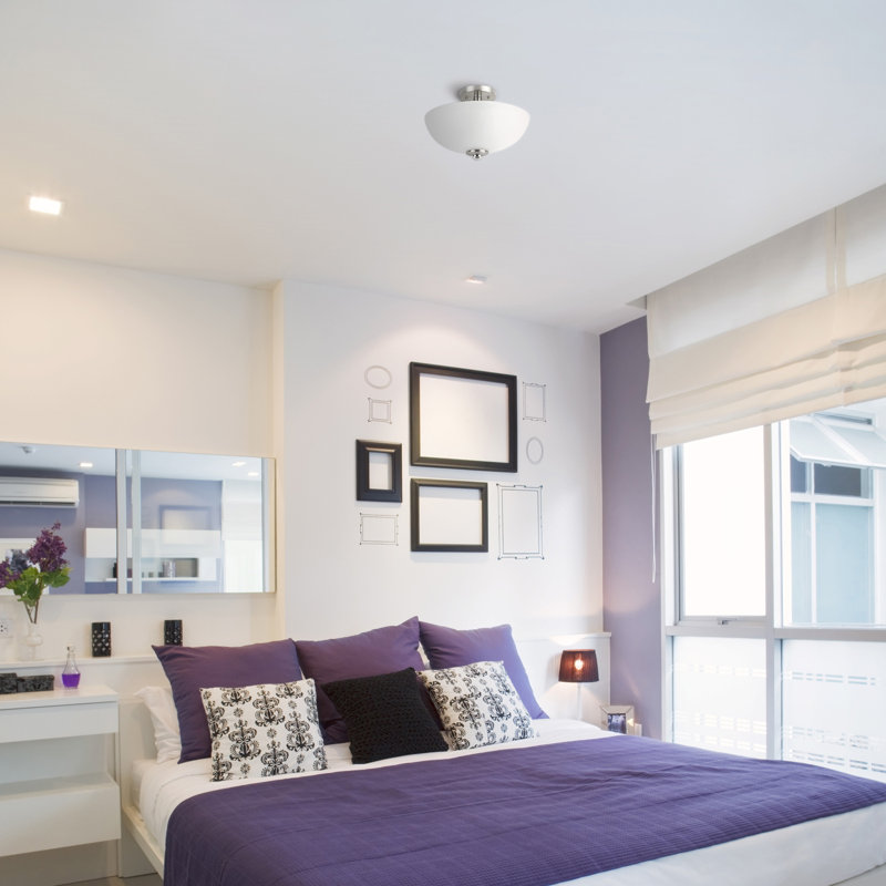 Updike Glass Semi Flush Mount