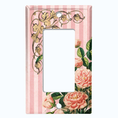 Patterned 1 - Gang Toggle Light Switch Standard Wall Plate
