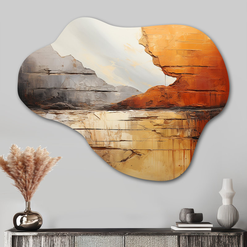 «Christyanna - Asymmetric Dams», reproduction d'art murale en métal, H 27 po x l 35 po