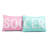 White/Pink/Green Microfiber Reversible 4 Piece Quilt Set-526153479