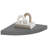 Corner Shelf High Gloss Grey Honeycomb MDF Metal 13.8 x 13.8 x 1.5 in Modern Corner Shelf-1408769293-1408769299