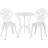2 - Person Metal Patio Dining Set with Round Table-1518288993