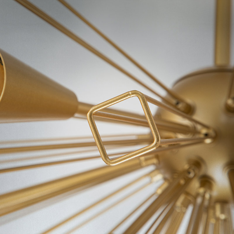 10 - Light Sputnik Chandelier, Gold
