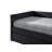 Beautiful 1Pc Modern Daybed Tufted Nailhead Trim Armrest Pull Out Trundle Bedroom Living Room Furniture Black Finish