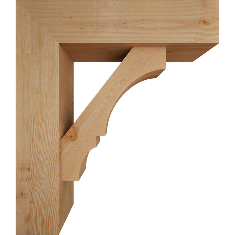 Support de bloc Balboa avec entretoise décalée, 30 x 26, Sapin Douglas de l 7 1/2 (lisse)