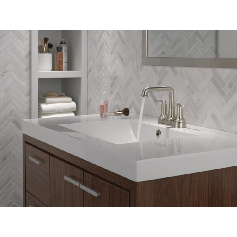 SAYLOR™ Two Handle Centerset Bathroom Faucet, Stainless