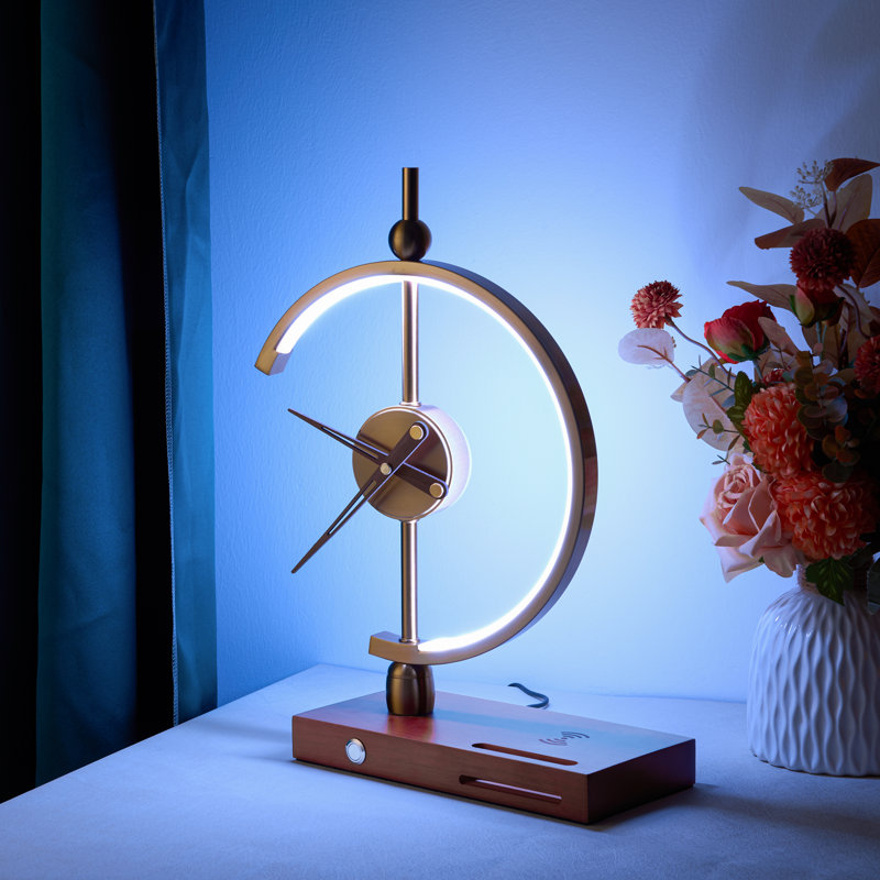 Albom LED Clock Lamp With Wireless Phone Charging Spot