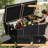 260 Gallons Outdoor Resin Lockable Deck Box With Removable Divider-119450863