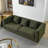 81 Inch Oversized 3 Seater Sectional Sofa, Living Room Comfort Fabric With Deep Seating And Soft Sitting, Includes 3 Lumbar Pillows-203983806