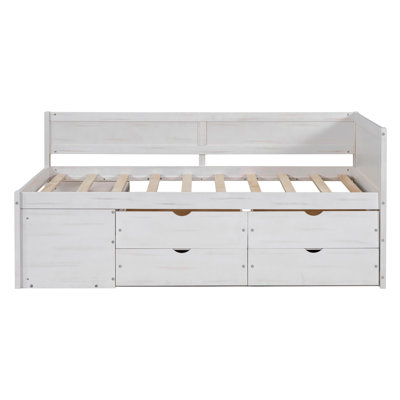Daybed With Drawers And Shelves