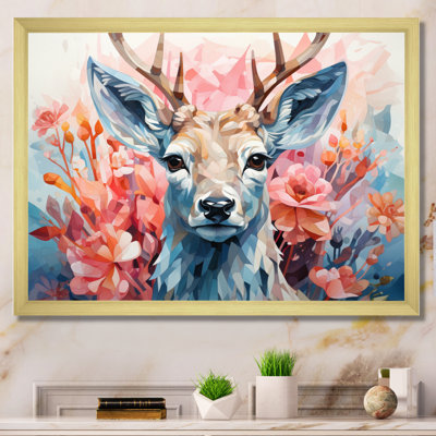 Cerf gracieux faon géométrique I - impression