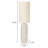 Cream Stoneware Floor Lamp With Linen Shade