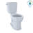 TOTO® Entrada™ Two-Piece Round 1.28 GPF Universal Height Toilet, Cotton White-26258239