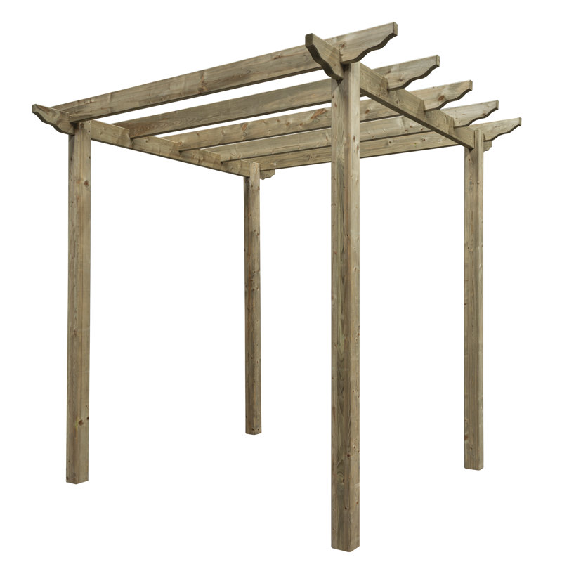 2.7m x 2.4m Solid Wood Pergola