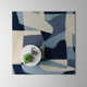 Gaye Handmade Wool Teal/Navy/Beige Rug