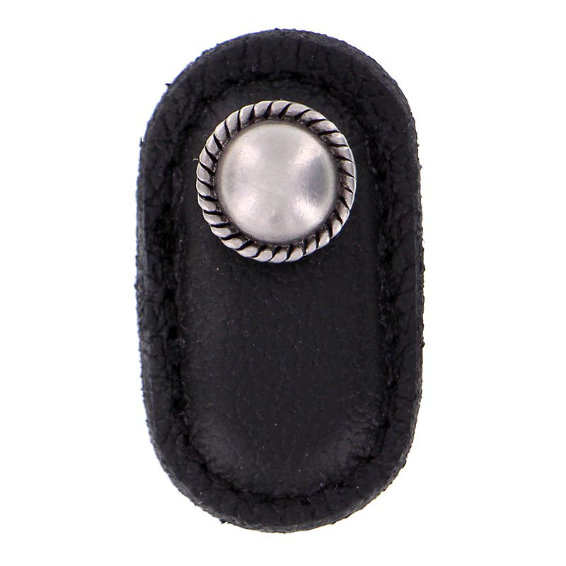 Poignée fantaisie 1,75 po Equestre, Nickel antique, Noir