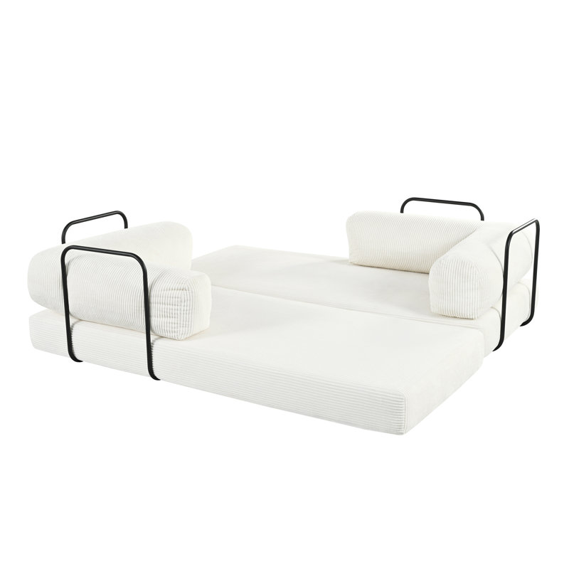 Canapé-lit modulaire surdimensionné de 116 po, Beige