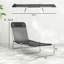 Chaises longues pliantes pratiques, chaises longues 2 pièces