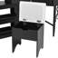 Bureau de coin avec tabouret de rangement et station de charge