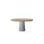 Container Round Solid Oak Dining Table-9756364-9756365
