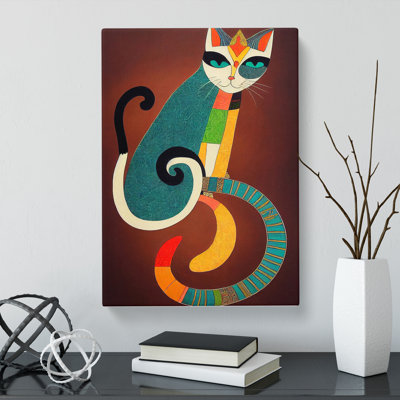 Cat Indian - Wrapped Canvas
