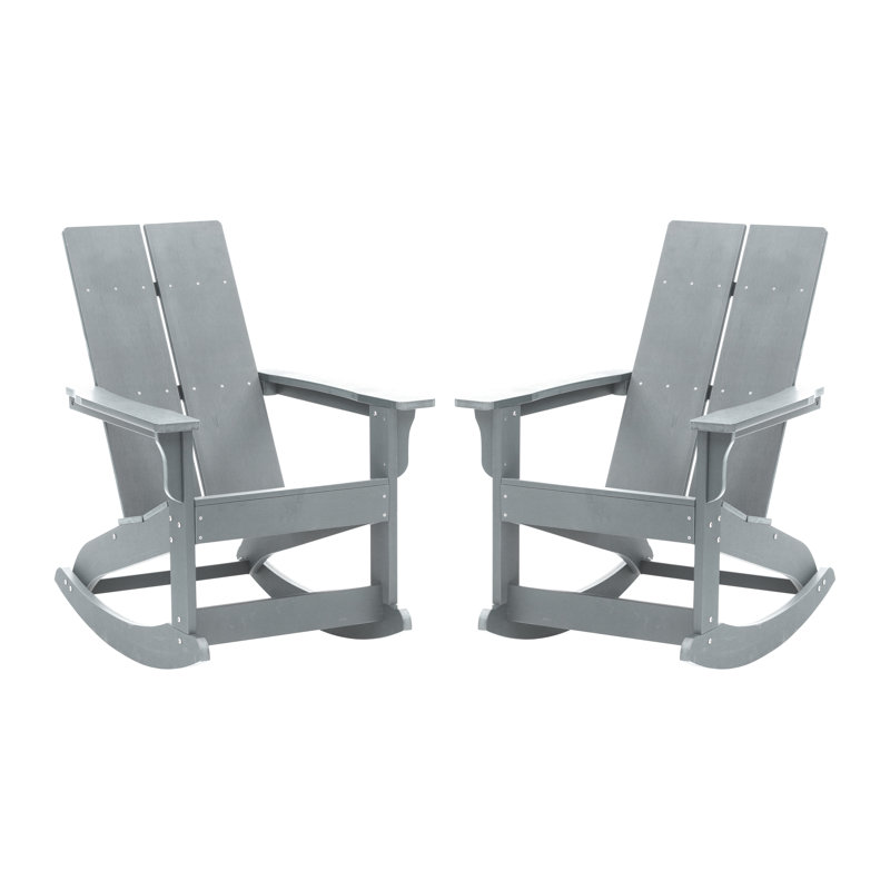 Chaise berçante, gris
