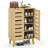 4-Tier Wooden Shoe Storage Cabinet with Doors Removable Shelves for Entryway