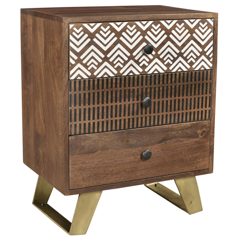 Table de bout avec rangement Rayford