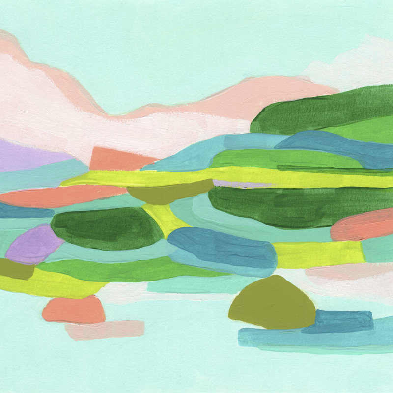 Coastal Confection I by June Erica Vess - Wrapped Canvas Painting, 76cm H x 76cm W x 3.8cm D