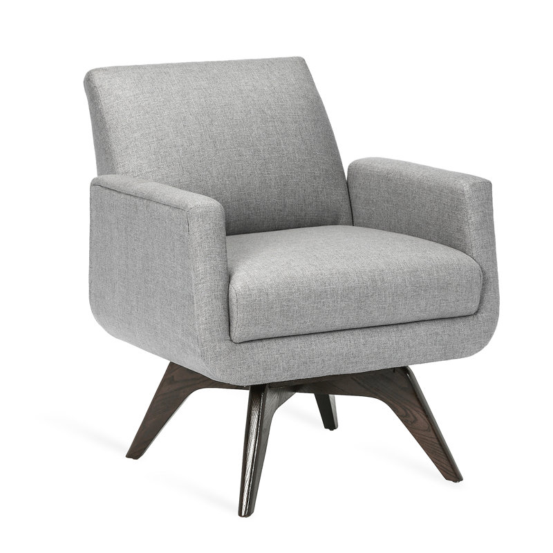 Landon Armchair, Pure Gray 100% Polyester, Vintage Gray