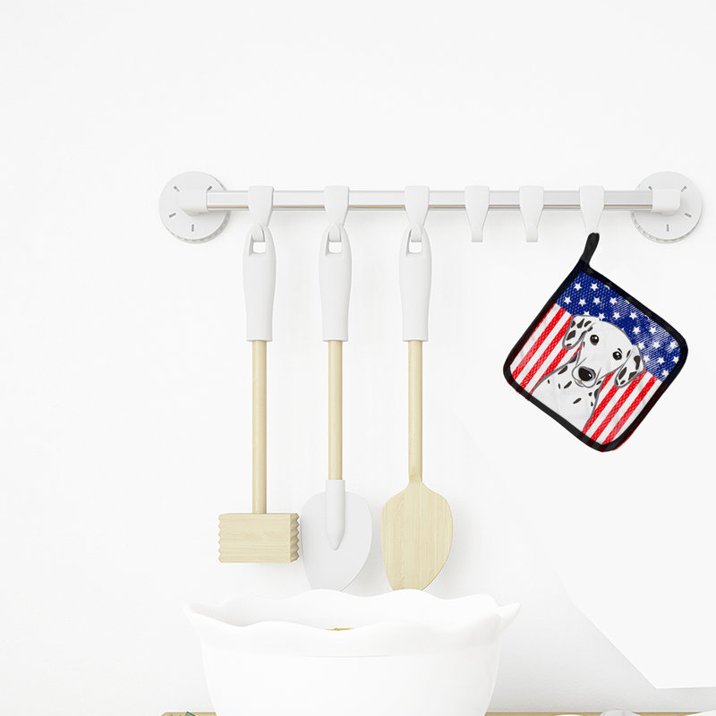 Cuisinier poignée pour trésors et dalmatien caroline American Flag