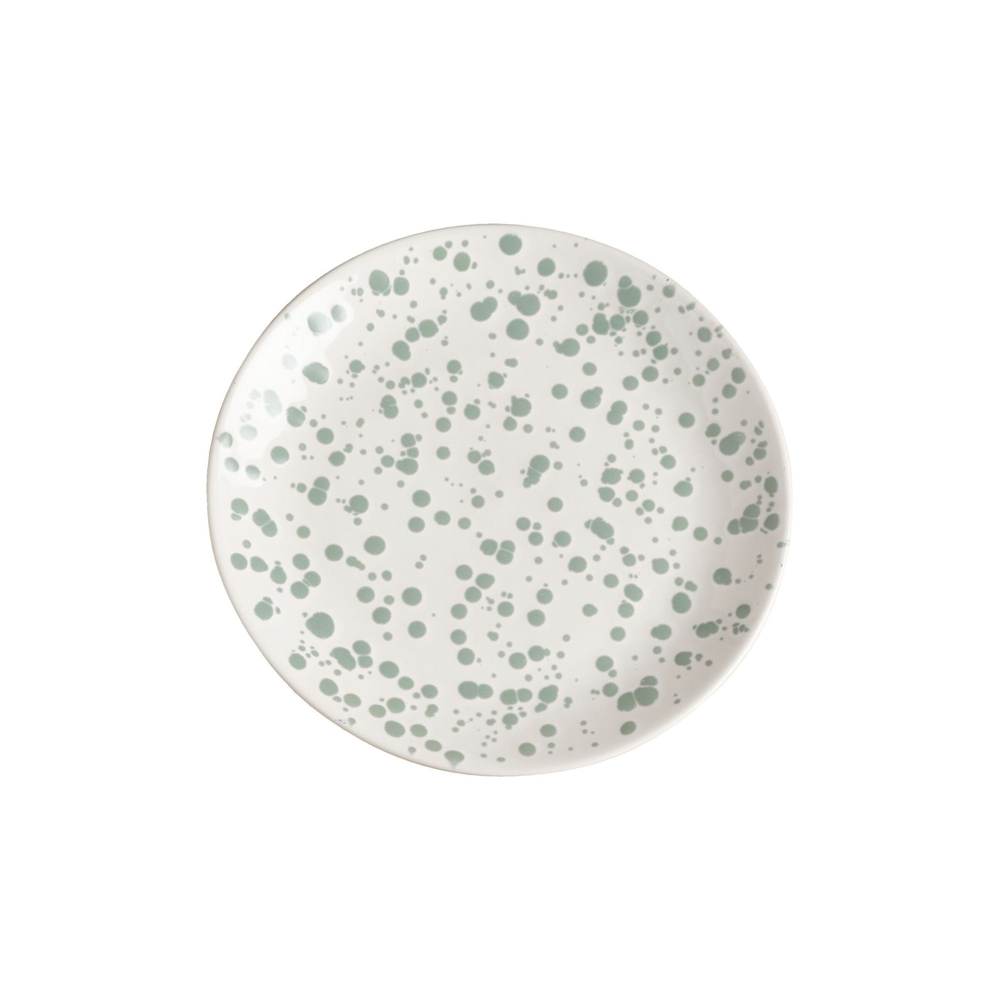 Year & Day Splatter Small Plates, Green