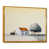Toile avec cadre flottant or