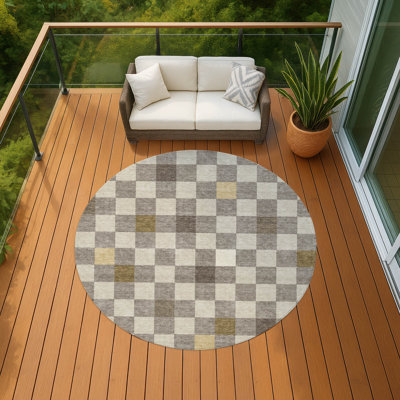 Tapis géométrique intérieur / extérieur lavable à la machine Chantille ACN2656