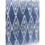 Housse de coussin carrée indigo Nira