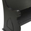 Banc de rangement en bois noir avec accoudoirs à volutes Payton 50 po x 24 po x 36 po-2128802336
