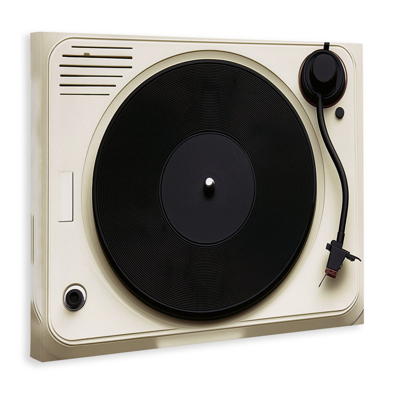 Toile pour plateau tournant Classic Tunes, design par Annabelle Hall, H 36 po x l 48 po