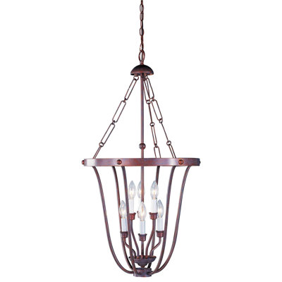 Luminaire suspendu 6 lumières Anassi
