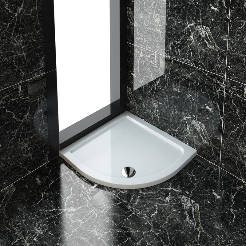 Brzozowski Quadrant Shower Enclosure with Tray, 1900mm H x 800mm W x 800mm D