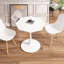 Table basse 31,50 "octogonale, base en métal