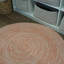 Tapis rond en tweed orange Annalena-575131531