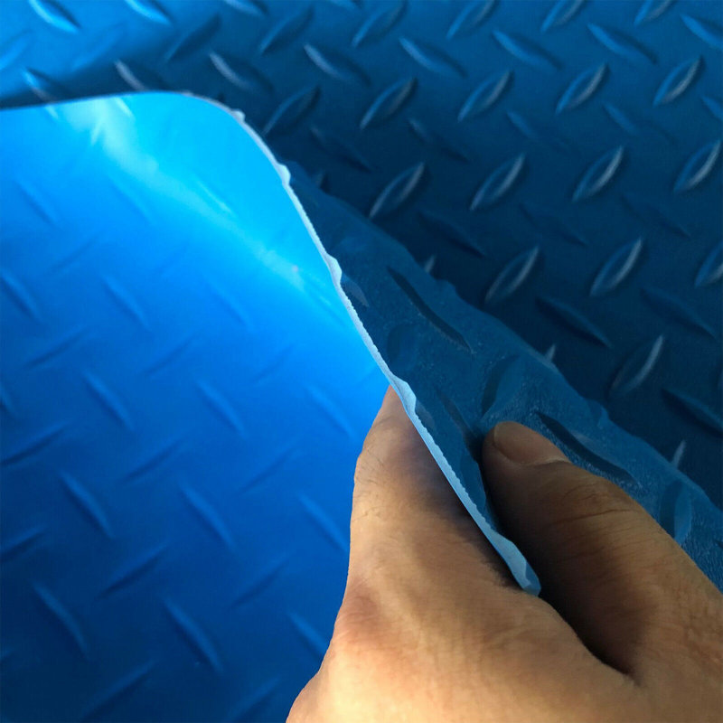 Garage Flooring Roll in Blue, 5' W x 7.5' L