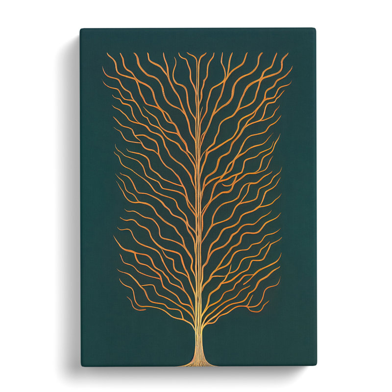 Art Nouveau Tree No.4 - Wrapped Canvas Print, 50cm H x 35cm W x 3cm D
