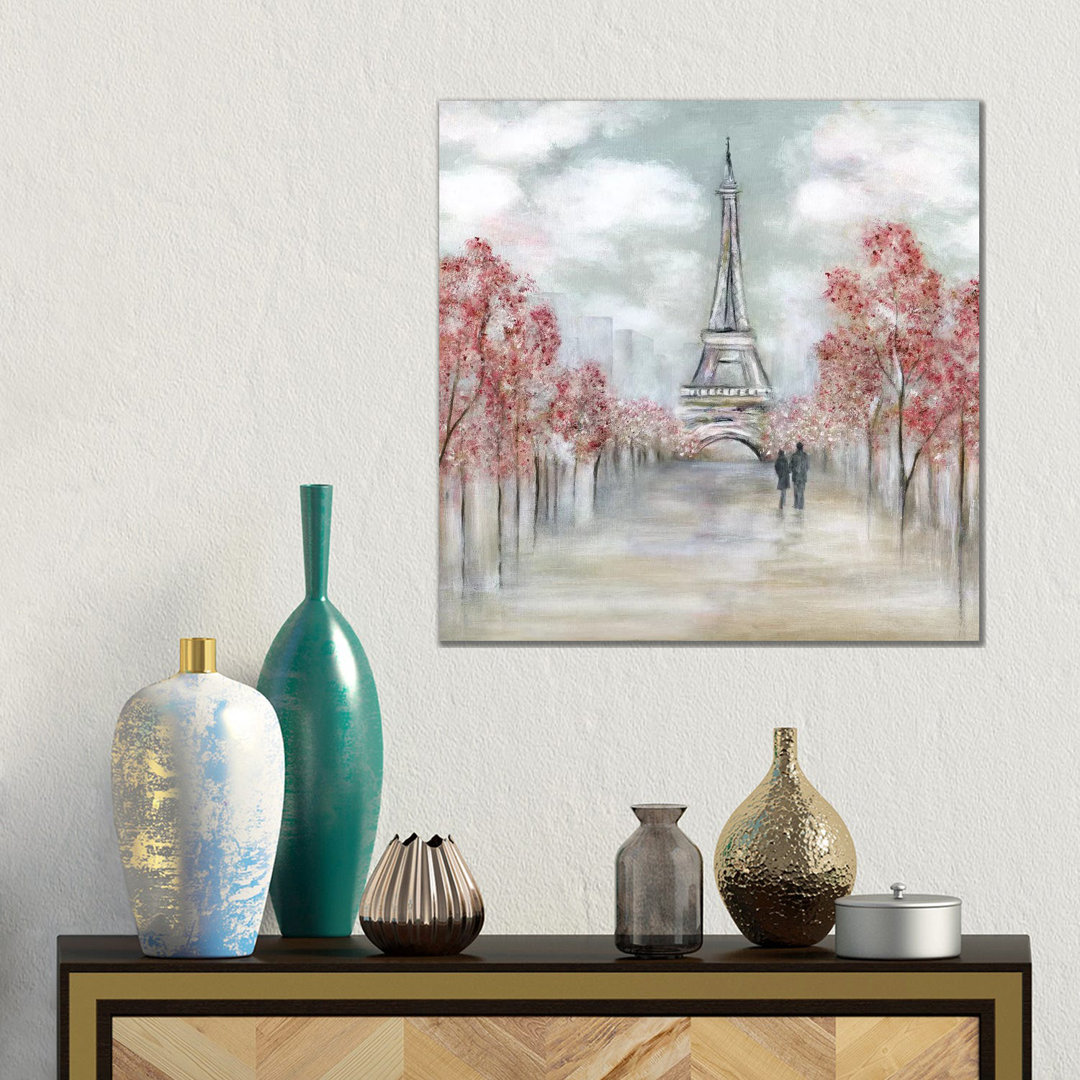 Paris In Springtime von Tava Studios - No Frame Gallery-Wrapped Canvas Giclée on Canvas